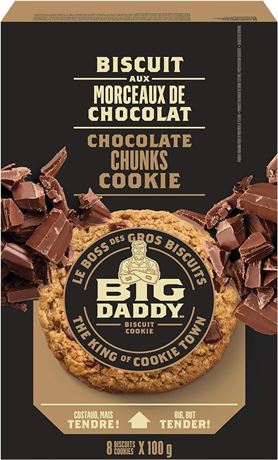 Big Daddy Chocolate Chunks Cookies, Soft & Tender Home-Baked Style