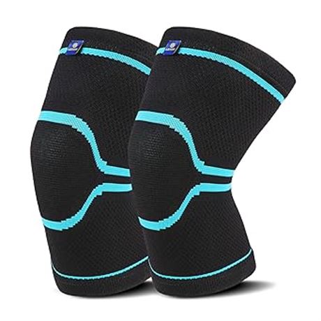 Med ABYON Knee Support for Men/Women 2 Pack, Knee Brace Compression Sleeve