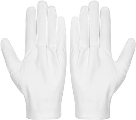 Cotton Gloves, Selizo 3 Pairs White Cotton Gloves Coin Gloves for Women Men