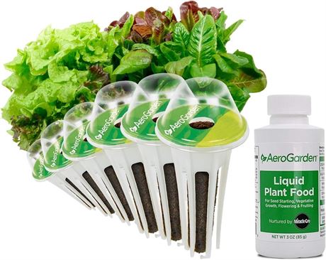AeroGarden Heirloom Salad Greens Mix Seed Pod Kit, Black, 6-Pod