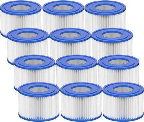 Vickmons Type VI Hot Tub Filter Cartridge Compatible with Lay-Z-Spa