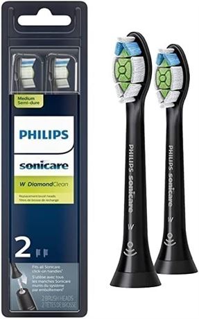 2-Pack Philips Sonicare Diamondclean Replacement Toothbrush Heads, Hx6062/95