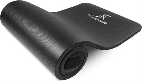 ProsourceFit 1 in and 1/2in Extra Thick Yoga Pilates Exercise Mat, Padded