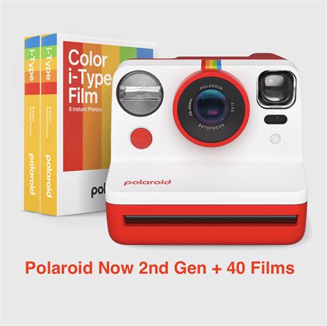Polaroid Now 2nd Gen + 40 Films Bundle - FILMS COMPLETE