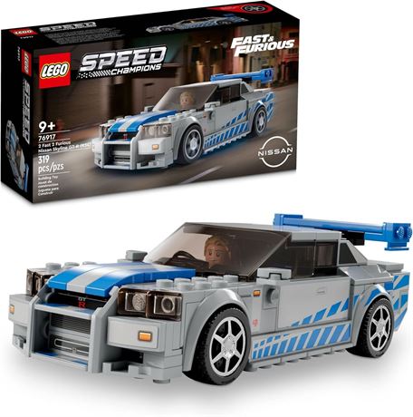 LEGO Speed Champions 2 Fast 2 Furious Nissan Skyline GT-R (R34) 76917 Race Car