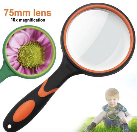 Magnifying Glass Color Shatterproof Magnifying Glass Handheld Magnifying Glass