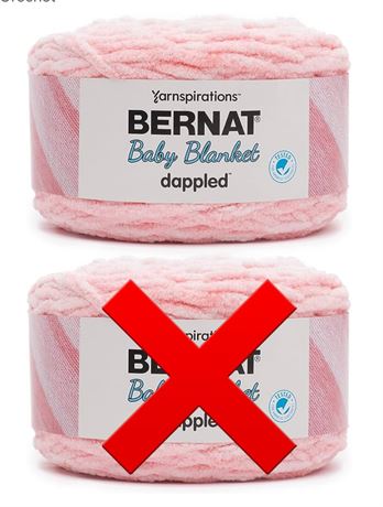 Bernat Baby Blanket Dappled Ever After Pink Yarn - 1 Pack of 300g/10.5oz