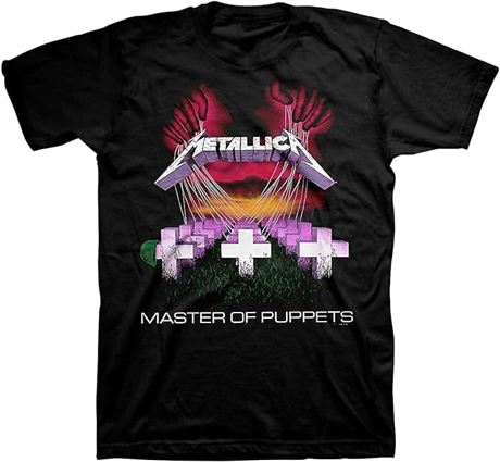 Small Black Metallica mens Master of Puppets T-shirt