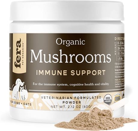Fera Pets Mushroom Supplement for Dogs & Cats