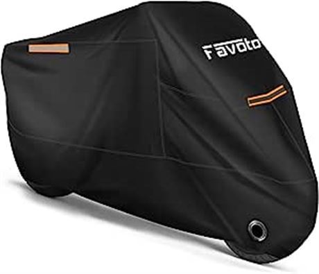 96.5 Inch Favoto Motorcycle Cover Waterproof Outdoor Storage Bag Premium Quality