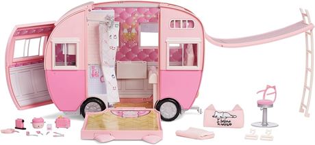 Na! Na! Na! Surprise Kitty-Cat Camper, Pink Camper Vehicle with Cat Ears