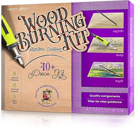Beginners Wood Burning Kit for Kids and Teenage Boys & Girls