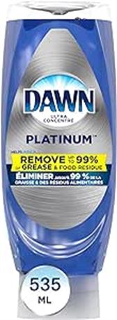 535 ml Dawn Platinum Dish Soap, EZ-Squeeze Bottle Dishwashing Liquid