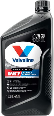 Valvoline 679083 VR1 Synthetic Racing Formula 10w-30-1 Quart Bottle