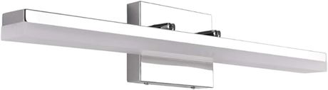 mirrea 24in Modern LED Vanity Light for Bathroom Lighting Dimmable 24w Chromed