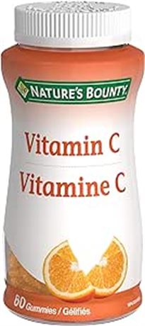 Nature's Bounty Vitamin C Gummies Supplement, Helps Maintain Immune Function, 60