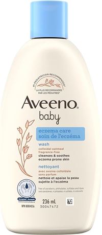 236 ml, Aveeno Baby Eczema Care Wash With Colloidal Oatmeal for Extra Dry Skin