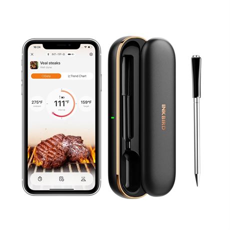 INKBIRD Wireless Meat Thermometer,300ft Bluetooth Thermometer with IP67