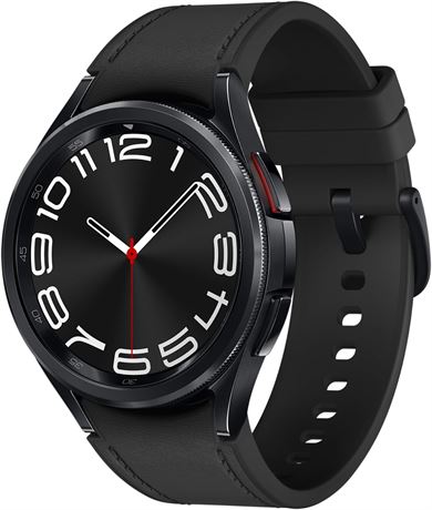 Samsung Galaxy Watch6 Classic, Black, 43mm, Bluetooth, Sleep Coaching, ECG