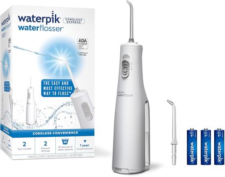 Waterpik Cordless Water Flosser, Battery Operated & Portable for Travel & Home