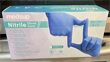 100 Large Nitrile General Purpose Gloves