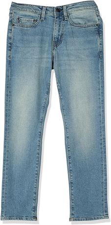32W x 28L Essentials Men's Slim-Fit Jeans, Light Blue Vintage