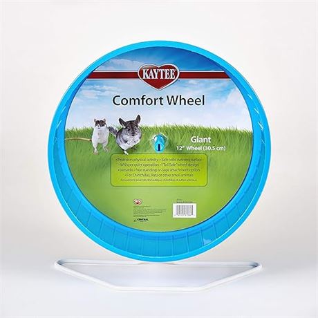 Kaytee Chinchilla Giant Comfort Exercise Wheel, Colors Vary [Assorted color]