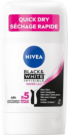 NIVEA Black & White Invisible 48H Protection Water Lily Anti-Perspirant Stick