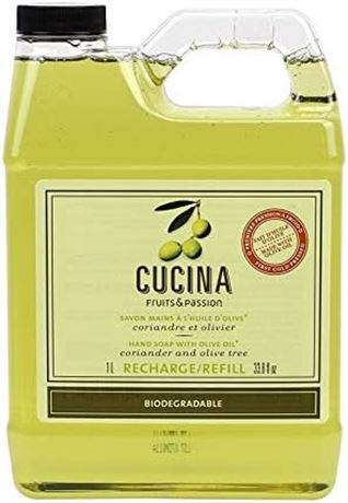 Cucina Coriander and Olive Tree Hand Soap Refill 1 Liter