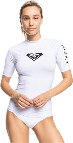 Small White Roxy Whole Hearted Women's T-Shirt (Pack of 1)