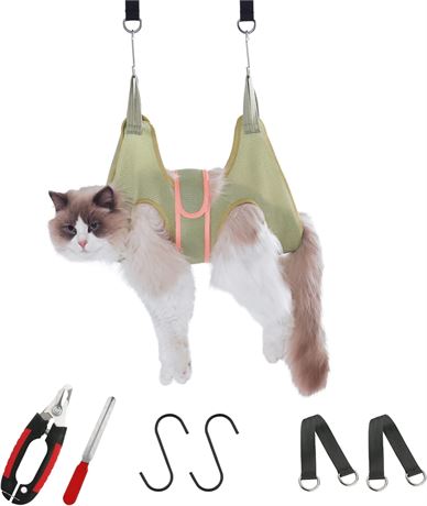 Guzekier Dog Grooming Hammock Harness for Cats and Small Dogs