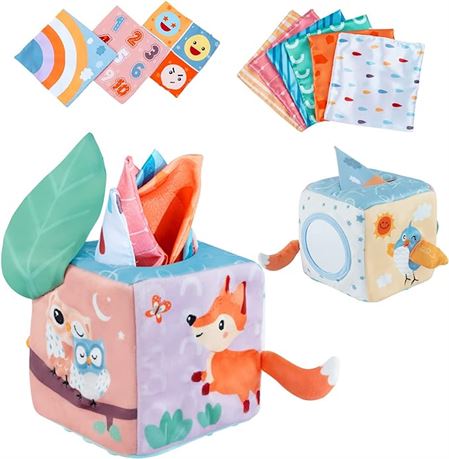 ​Twefex Baby Tissue Box Toy - Baby Toys 6-12 Months