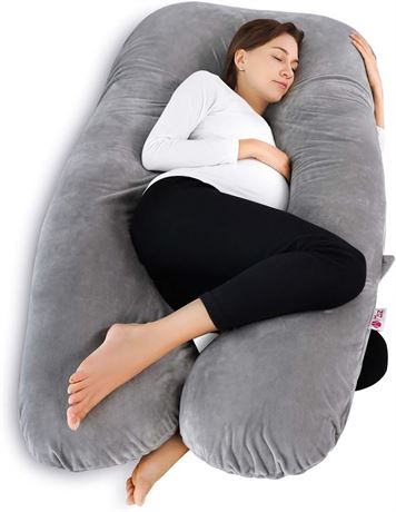 Meiz Unique U-Shaped Pregnancy Pillow - Full Body Maternity Pillow 55in
