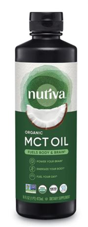 32 fl oz (946 ml) Nutiva, Organic MCT Oil,