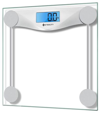Etekcity Digital Body Weight Bathroom Scale, Large Blue LCD Backlight Display
