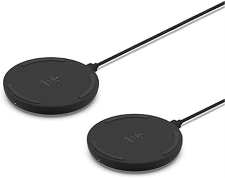 Belkin Quick Charge Wireless Charging Pad - 2-Pack - 10W Qi-Certified Charger