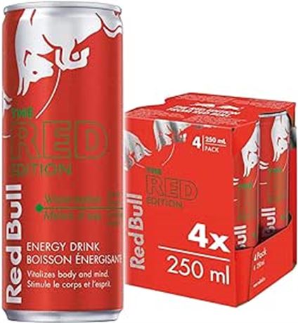 BB 2023/12/13   Red Bull Energy Drink, Watermelon, 250ml (4 pack)