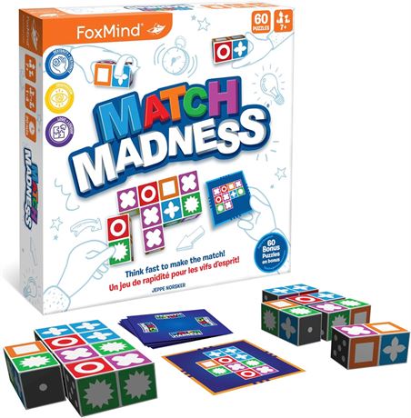 FoxMind Games: Match Madness, A Pattern Matching Puzzle Game, Think Fast to Make