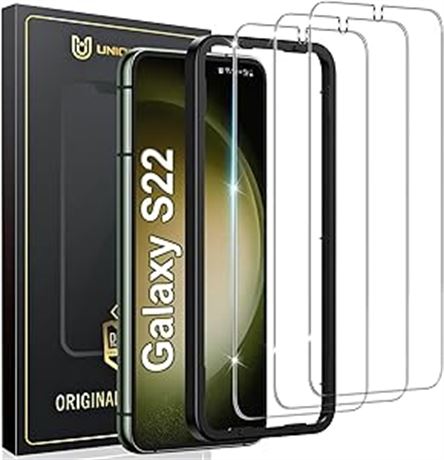 [3 Pack] UniqueMe Screen Protector for Samsung Galaxy S22 5G 6.1-Inch