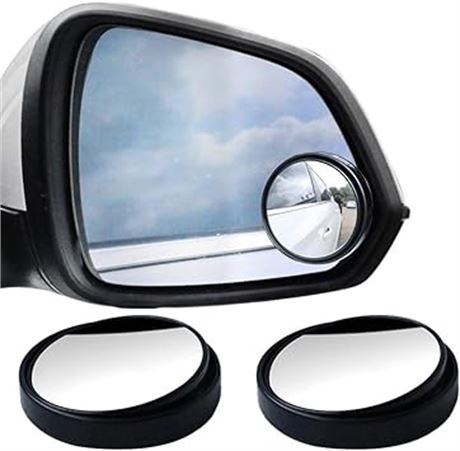 SUMAJU 2 Pcs Blind Spot Mirrors, 360°Rotate Round