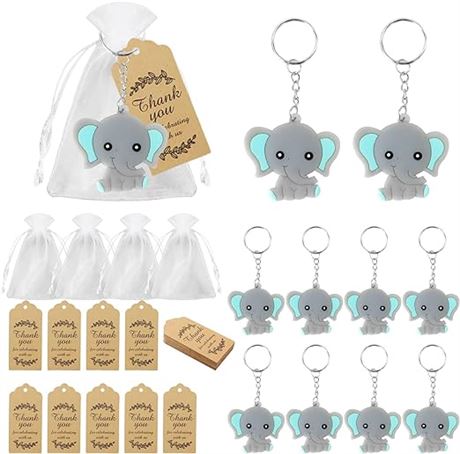 UgyDuky 40 Sets Baby Shower Return Favors Including Elephant Keychain