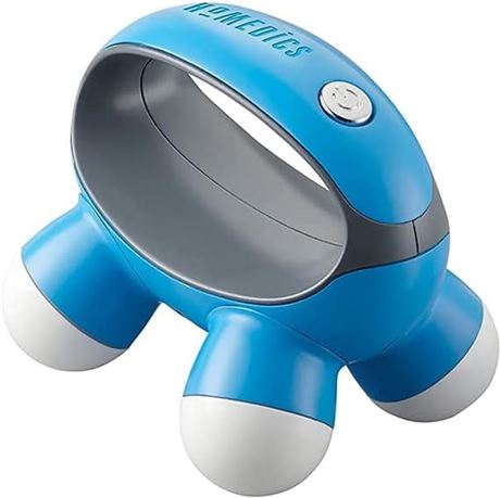 HoMedics Quatro Mini Hand-Held Massager with Hand Grip, Battery Operated
