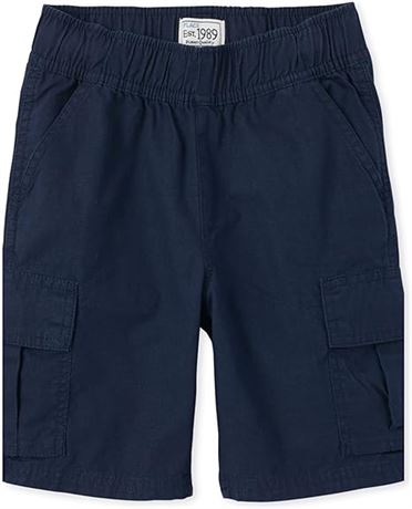 Sz12 Husky Navy The Children's Place boys Pull-on Cargo Shorts Shorts