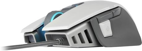 Corsair M65 RGB Elite Tunable FPS Gaming Mouse, White, Backlit RGB LED, 18000 DP
