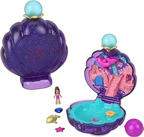 Polly Pocket Sparkle Cove Adventure Compact Playset, Underwater Lagoon