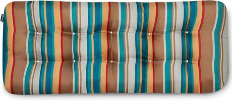54”W Classic Accesories Patio Bench Cushion, Santa Fe, Stripe