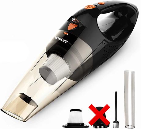 VacLife Handheld Vacuum, Car Vacuum Cleaner Cordless, Mini Portable Rechargeable