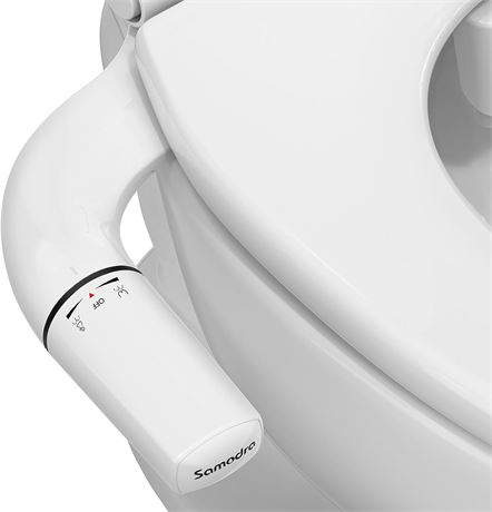 SAMODRA Ultra-Slim Bidet, Minimalist for Toilet with Non-Electric Dual Nozzle