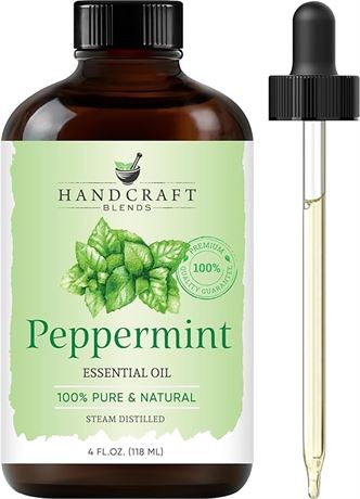 Handcraft Blends Peppermint Essential Oil - Huge 118 ml