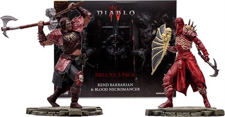 McFarlane Toys Diablo IV Rend Barbarian and Blood Necromancer 1:12 Scale Figure